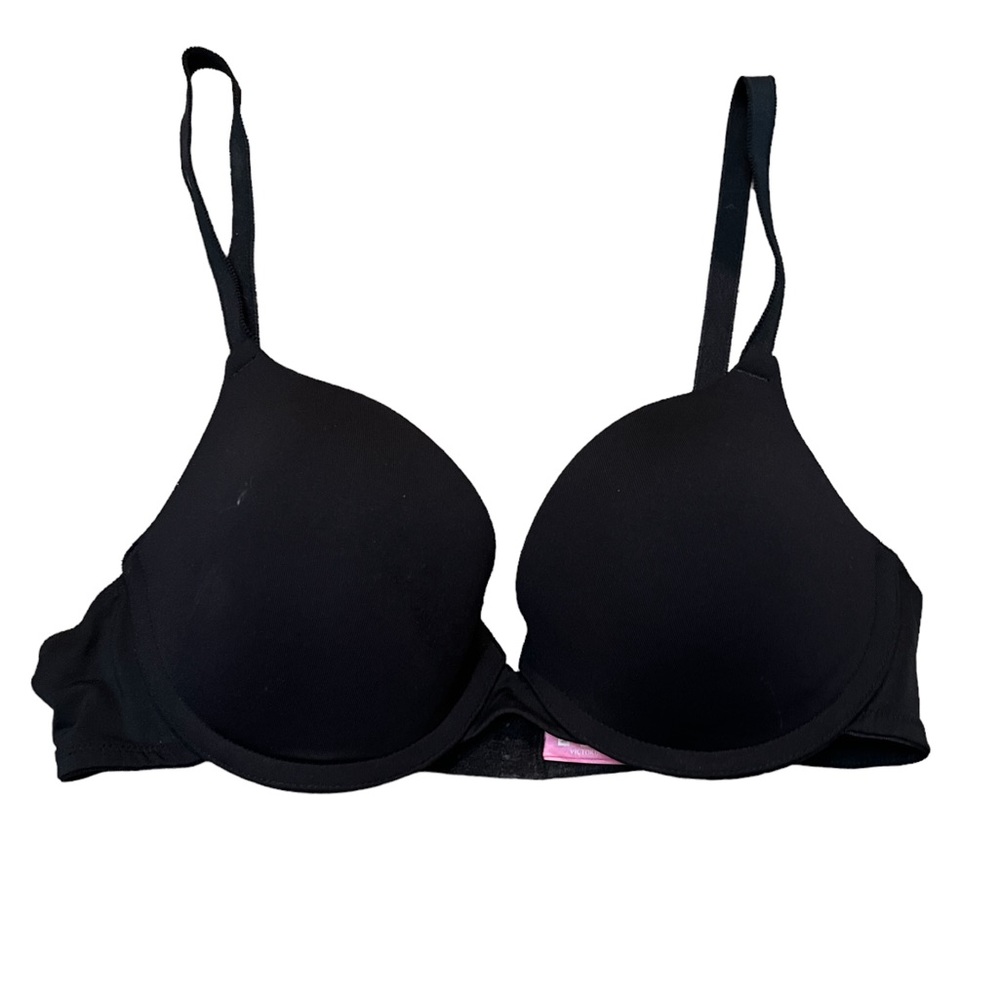 Pink black underwire push-up 34B